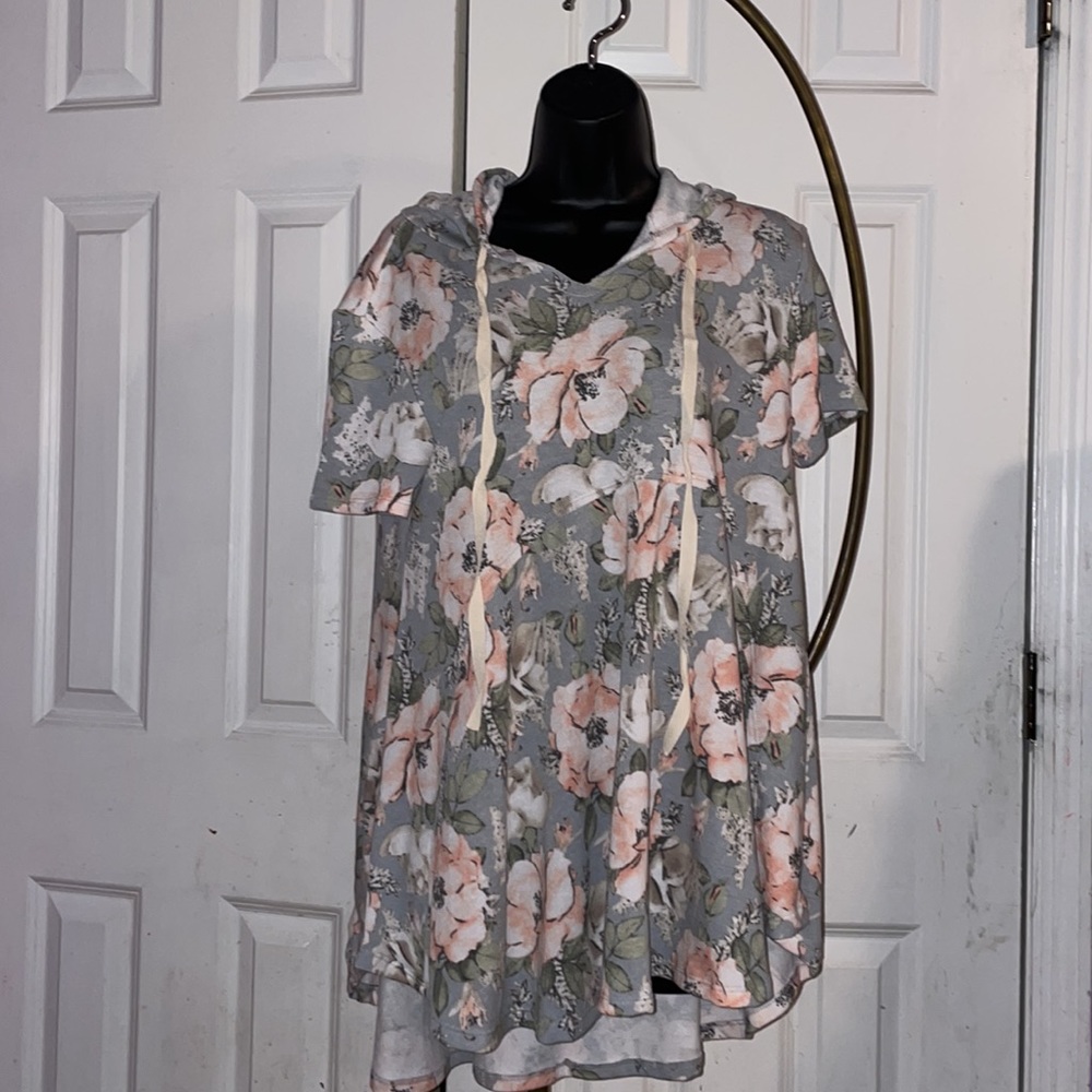 Floral Hoodie By Hopely - Size Small